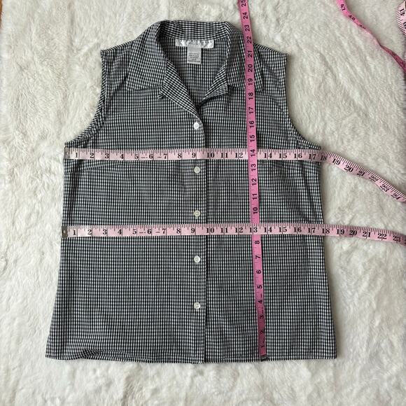 GEOFFREY BEENE SPORT Vintage Gingham Tank Top - Picture 4 of 4